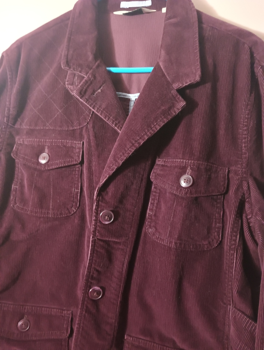 Corduroy Jacket - Dark Plum View 5
